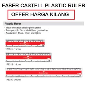 PLASTIC RULER 15CM